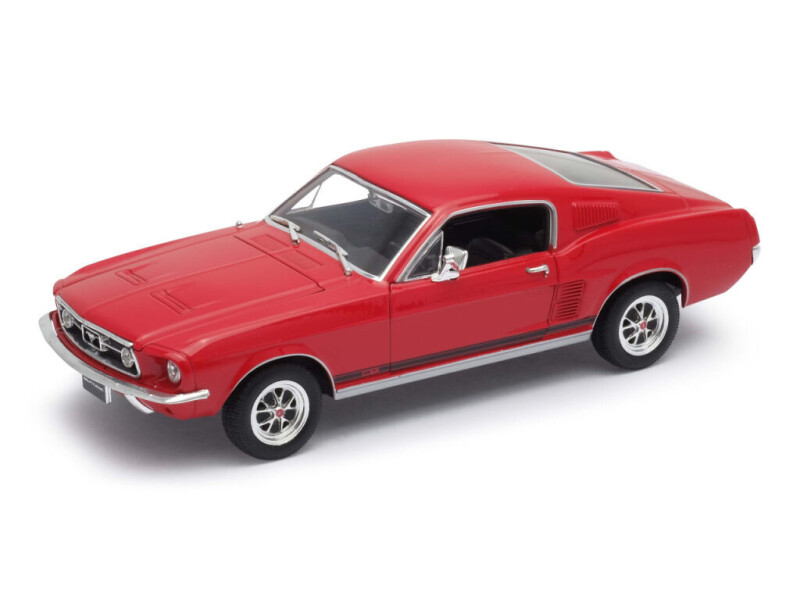 Welly Ford Mustang GT (1967) 1:24 červený